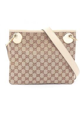 Gucci Shoulder Bag GG Canvas Beige Brown